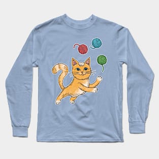 Cat Juggler Long Sleeve T-Shirt